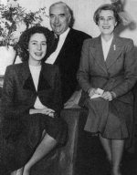 Prime Minister Robert Menzies with his wife Pat and daughter Heather
