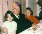 Christmas: Sir Robert with grandchildren Diana & Geoff