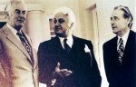 Prime Minister  Gough Whitlam, Governor-General  Sir John Kerr, and  Dr Jim Cairns